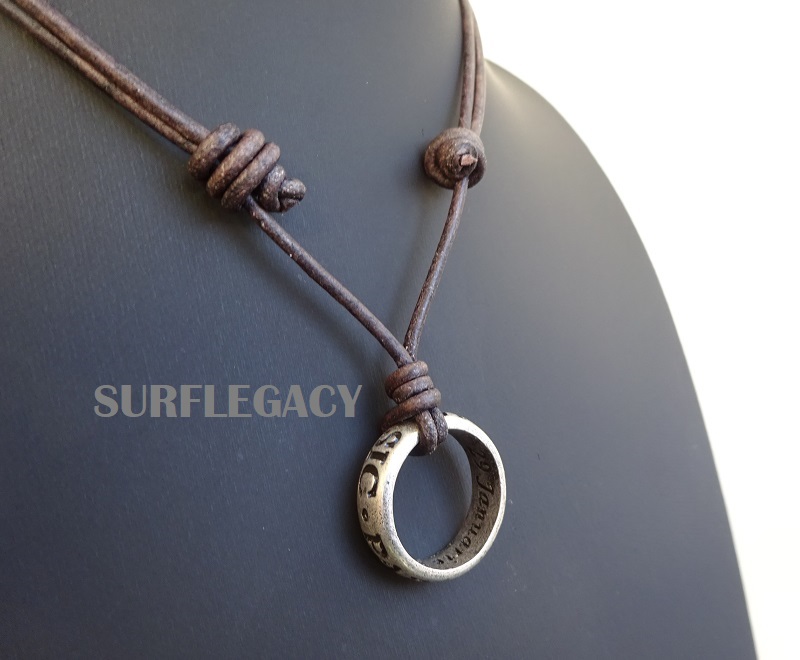 Movie Game Uncharted 4 Necklace Nathan Drake Cosplay Ring Leather Code  Ancient Vintage Pendant Jewelry Prop