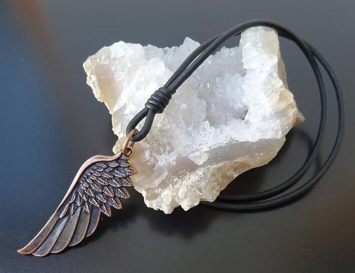 ANGEL WING NECKLACE COPPER website gallery