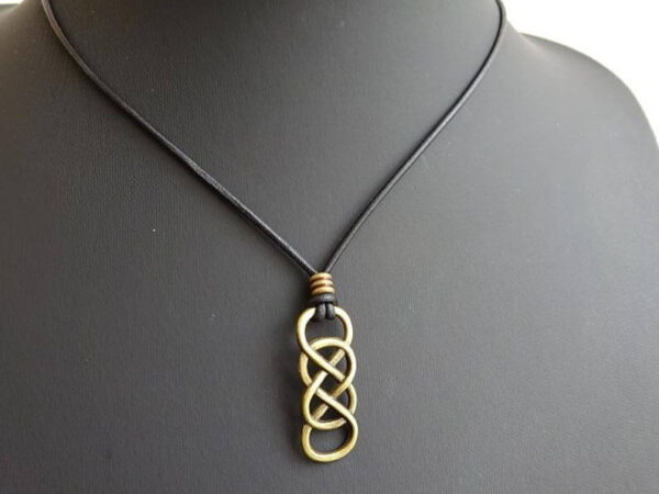 infinity leather necklace