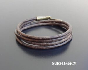 mens leather wrap bracelet