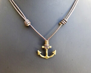 anchor necklace ON SLIP KNOT