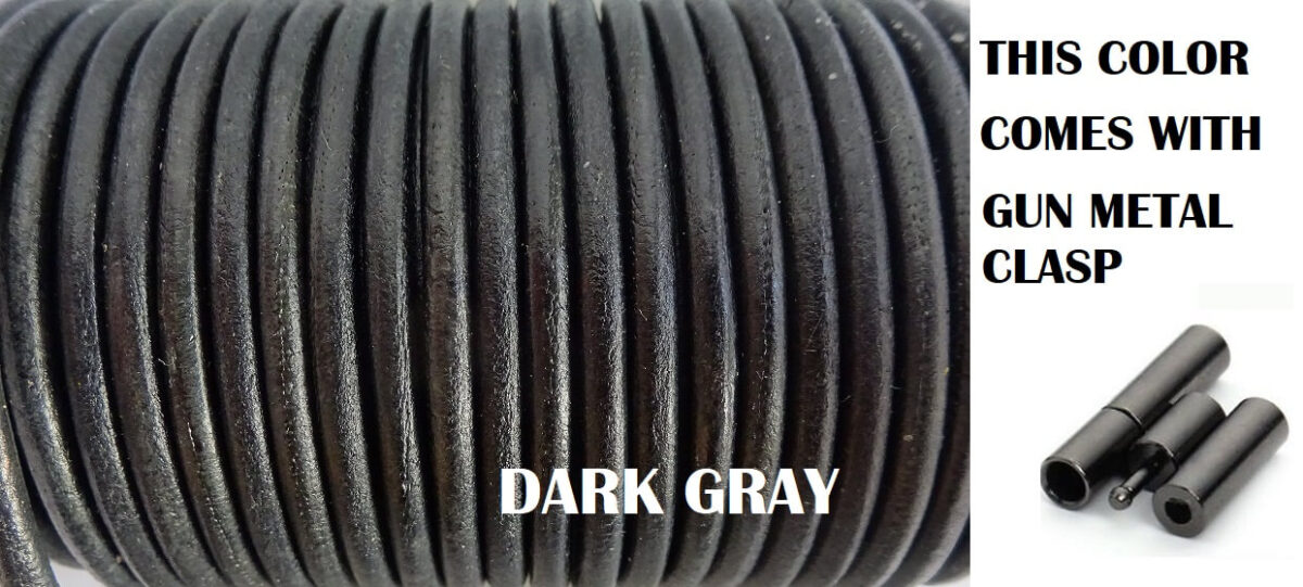 dark gray 3mm push clasp A