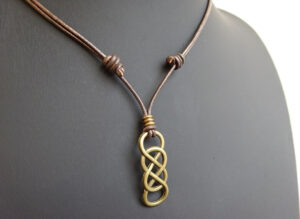 Infinity Leather Necklace