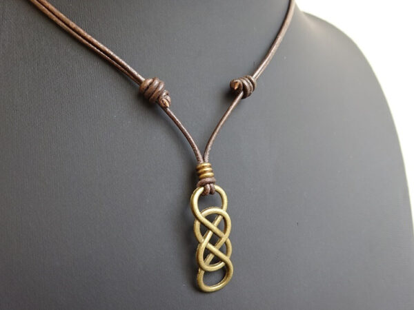 Infinity Leather Necklace