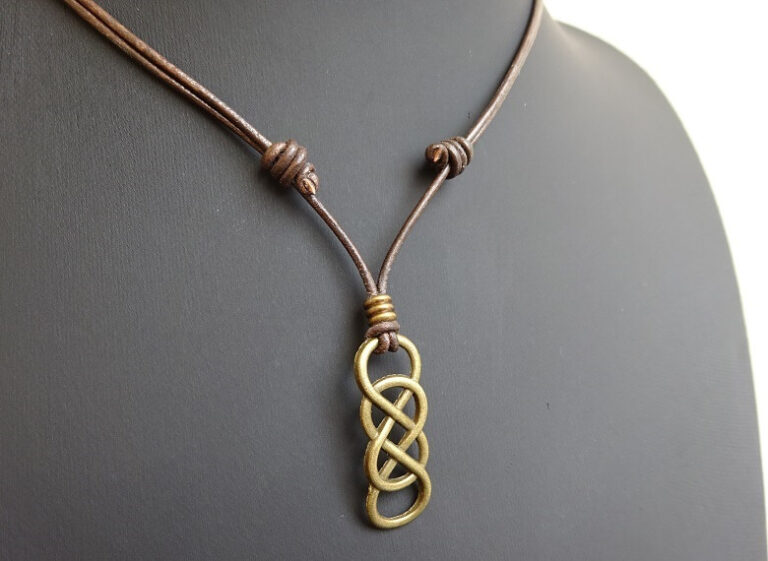 Double Infinity Leather Necklace - Surflegacy