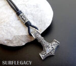 mjolnir necklace with rune
