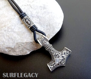 Best-selling Mjolnir Necklace With Rune - Surflegacy