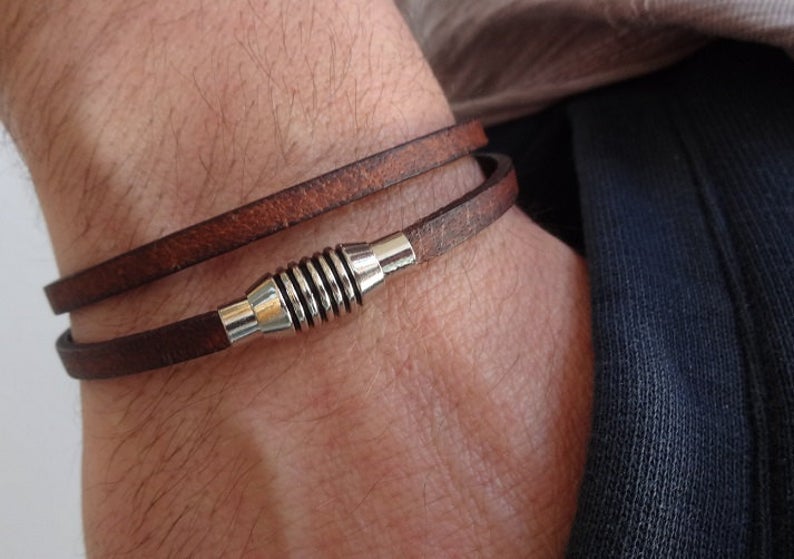 flat Leather bracelet