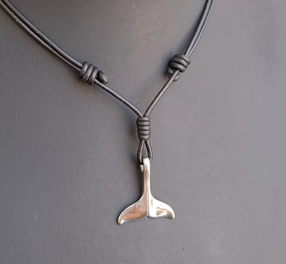 Fish Hook Necklace On Leather - Surflegacy