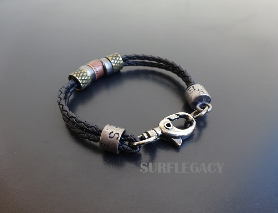 tribal leather bracelet vegan E