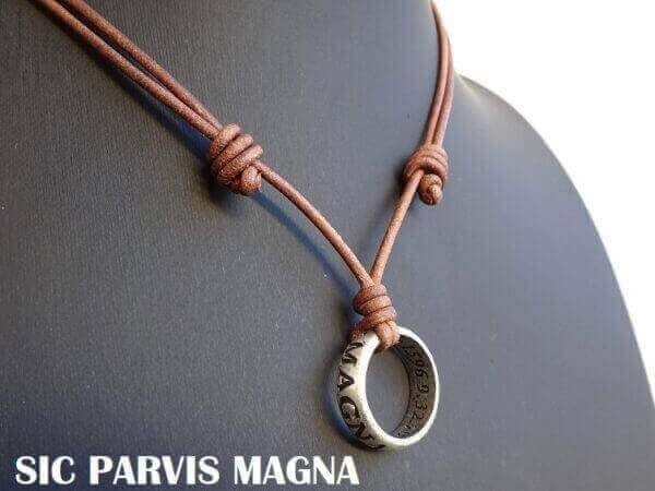 NATHAN DRAKE RING NECKLACE brown LEATHER slip knot COVER 1