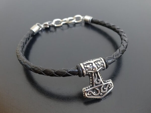 viking leather bracelet