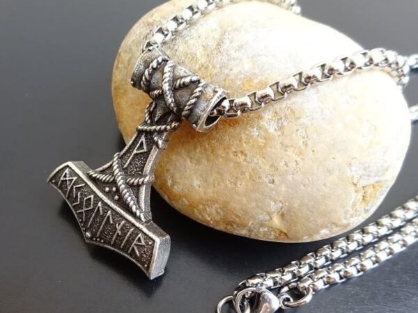 mjolnir necklace with runes website gallery