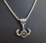 stainless steel anchor necklace on chain 2 1
