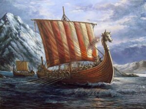 Siege of Paris, ragnar Lodbrok, Viking art, viking Ships, vikings