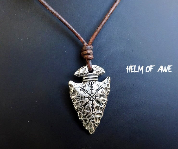 spear helm of awe symbol necklace 1AA