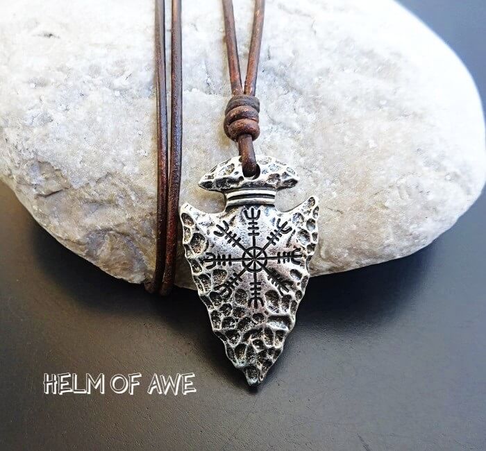 spear helm of awe symbol necklace 3A