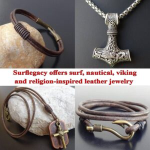 surflegacy leather bracelets and necklaces