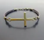 Cross charm bracelet ADJUSTABLE
