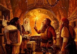 dwarves forging