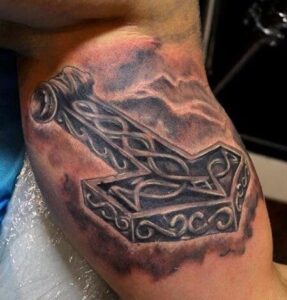 Norse tattoos mjolnir