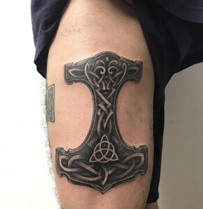 Thor's Hammer Tattoo: Mjölnir and Its Powerful Meaning - Viking Style