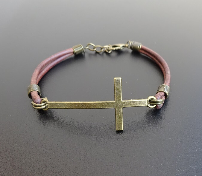 Cross bracelet for men