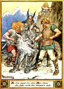 tyr norse mythology and wolf fenrir
