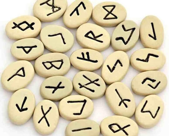 rune meanings runes spread overa white surface