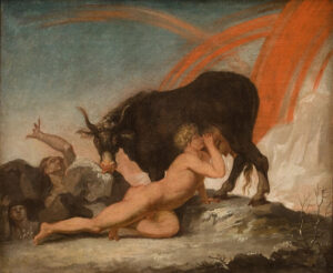 Ginnungagap Ymir and the cow Audhumbla by Nicolai Abildgaard 1790