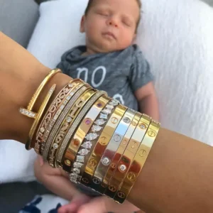 bangle bracelets stacked