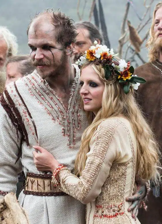 viking wedding couple