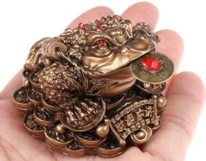 feng shui coins frog