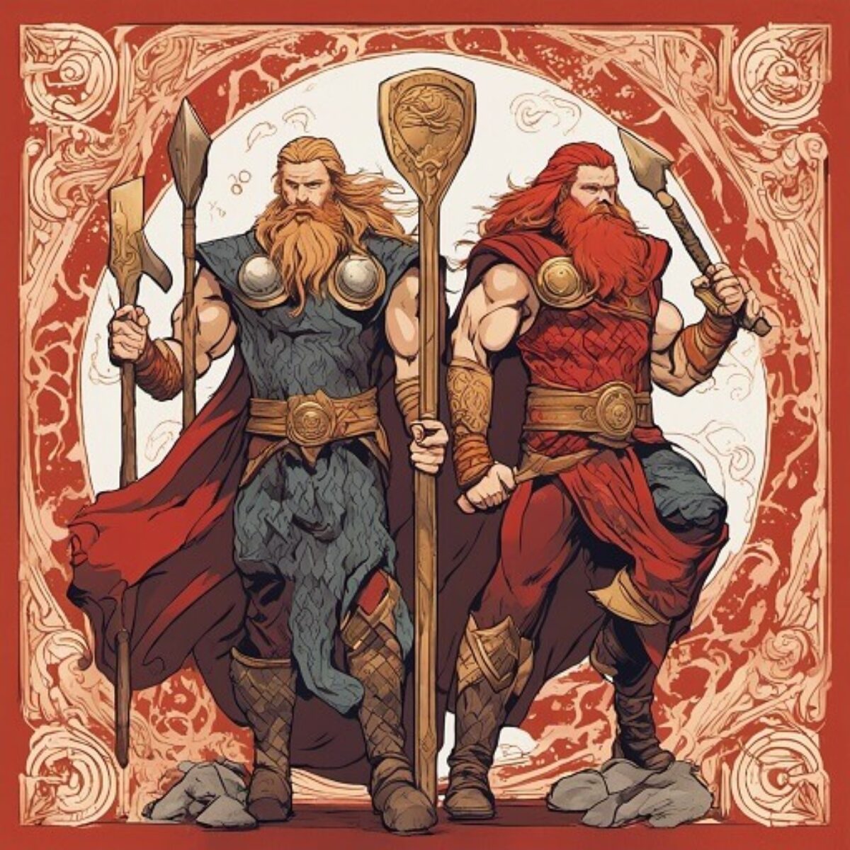 God of War: Magni + Modi+Thor vs Heimdall and Baldur - Battles - Comic Vine